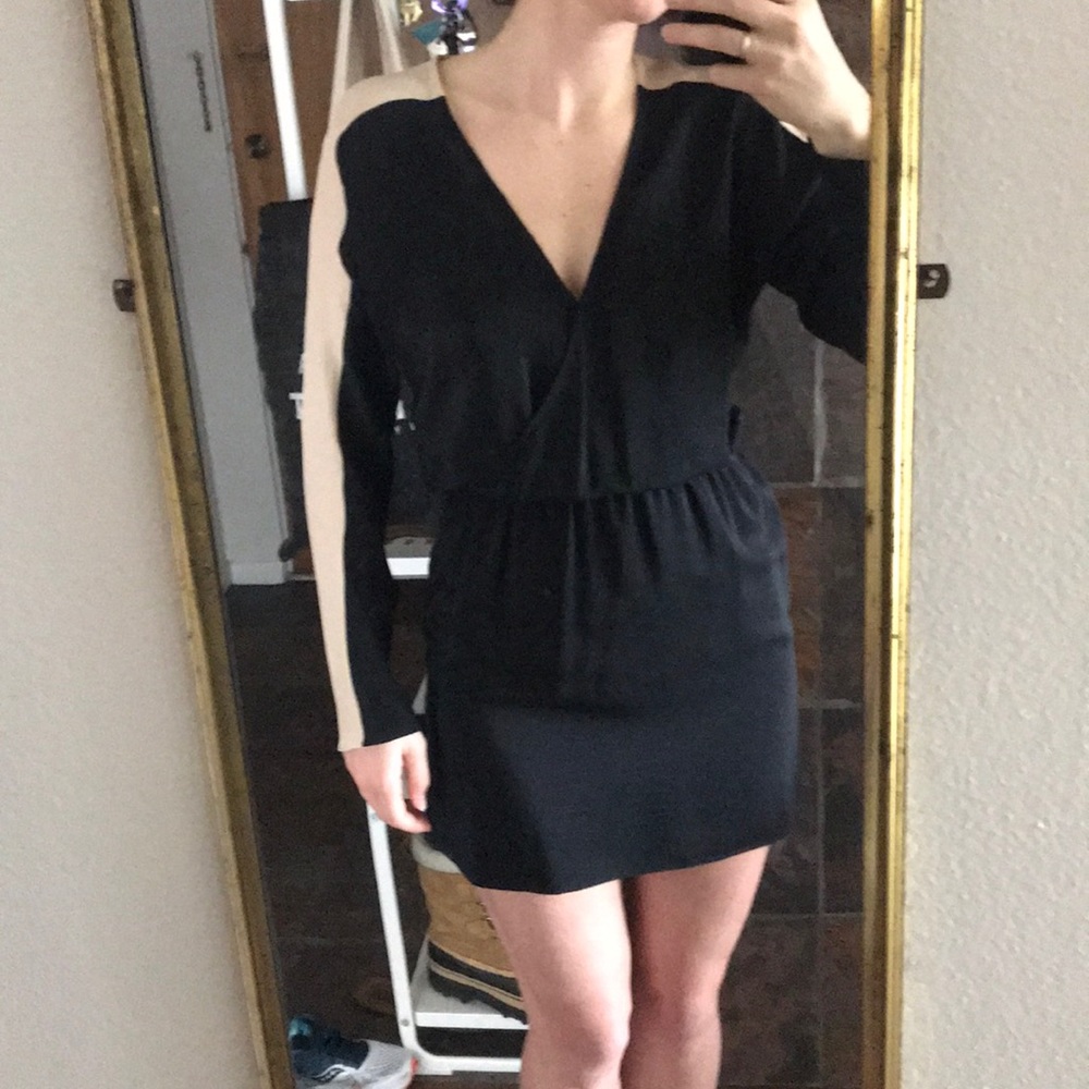 Parker Long Sleeve Silk Dress